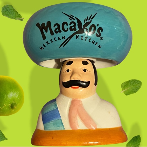 None Other - Margarita Glass Macayo’s Las Vegas Restaurant Mug Ceramic Poolside Planter